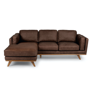 Canapé d'angle moderne en forme de L, inclinable, Chesterfield, luxe, pour la maison, en tissu velours, en cuir véritable - Product Image 3