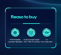 Mini PC Leaderhub LP1C de Bajo Consumo y Alta Velocidad en Color Plateado para Uso Diario y de Oficina