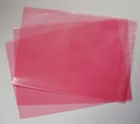 Sac plat antistatique ESD en PE transparent rose de l'usine HAOUGER pour composants électroniques