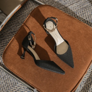 Zapatos de Tacón de Aguja con Punta Cerrada y Correa en el Tobillo, Impermeables, Elegantes y Sensuales para Boda, Antideslizantes para Fiesta de Baile para Mujer - Product Image 5