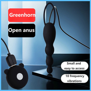 Drop Shipping morbido Silicone donna uomo giocattoli anali prostata massaggiatore lungo Dildo Plug anale perline - Product Image 4