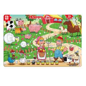 <span class=keywords><strong>Puzzle</strong></span> <span class=keywords><strong>Happy</strong></span> the Train 120 pièces pour enfants, <span class=keywords><strong>puzzle</strong></span> en papier à double couche - Product Image 4