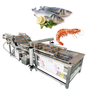 Seafood Lobster Fish Processing Equipment Hairy Pink Little Tamarisk Small Seafood Bubble Washing Cleaning Machinery