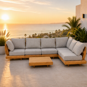 Luxury Modern Teak Wood Commercial Quality All Weather Hotel Garden <b>Patio</b> Outdoor <b>Set</b> Lrousf03 Outdoor <b>Set</b>/commercial - Product Image 3