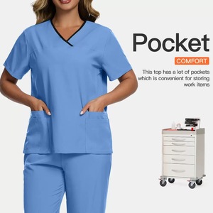 Women <strong>Scrubs</strong> Nursing Uniform Sets <strong>Purple</strong> Blue and Pink <strong>Scrubs</strong> Sets Tunic Spa Beauty Soft Stretch Uniforms Medical <strong>Scrub</strong> Uniforms - Product Image 2