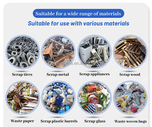 Broyeur de déchets industriels solides, déchiqueteur de films plastiques, de bâches et de vieux vêtements - Product Image 3