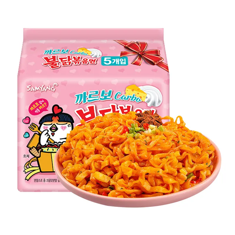 Korean Instant Noodle Food Hot Chicken Ramen Creamy spicy flavor Hot Chicken Noodle 650g
