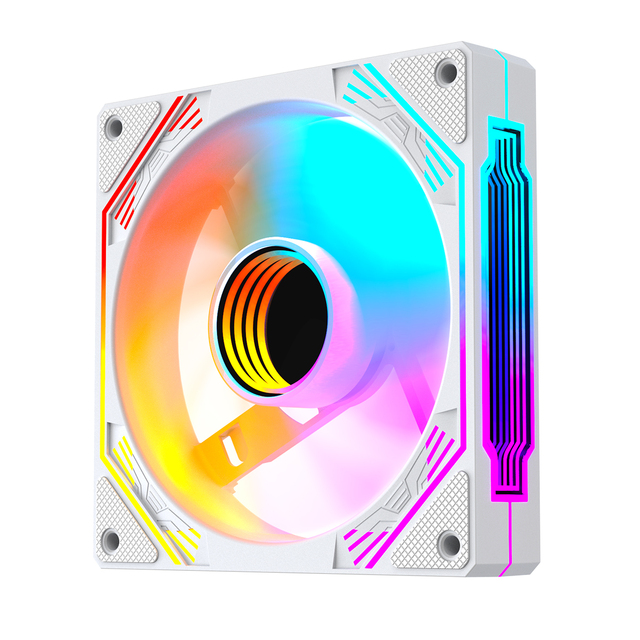 Jeyi Factory High Performance 120mm RGB PC Cooling Fan Kit 6-Pin ARGB Controller Silent Case Fan Computer Radiator FCC CE Stock