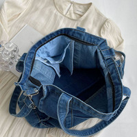Haute qualité décontracté Jean rétro sacs à main sac à main voyage Denim bandoulière épaule sac fourre-tout pour adolescentes femmes