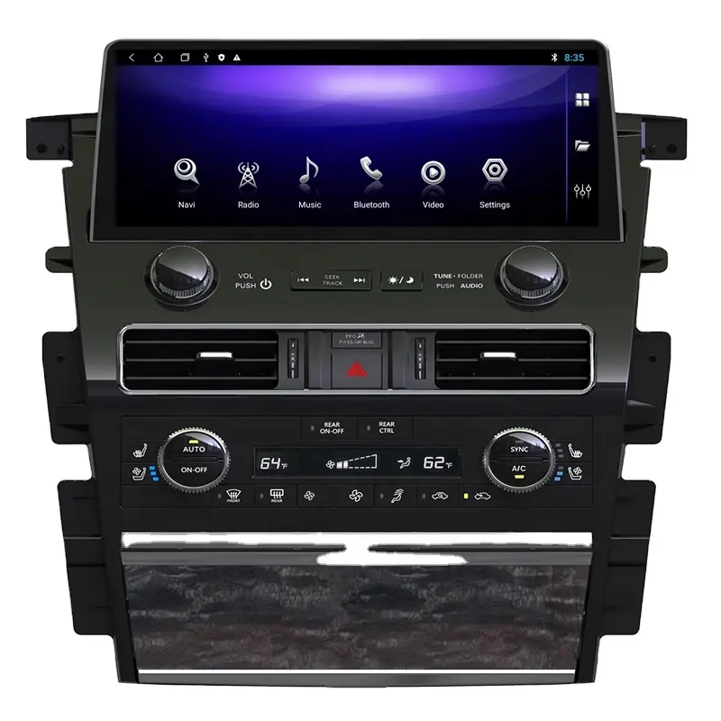 12.3 "Android 12 8 + 128G Xe đa phương tiện Máy nghe nhạc ARMADA tuần tra Y62 qx80 QX56 2010 - 2022 với Carplay Android Auto 4G 360