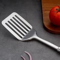 Vente chaude en gros 430 poignée en acier inoxydable tournant à fente épaissi outils de cuisson ustensiles de cuisine ustensiles de cuisine