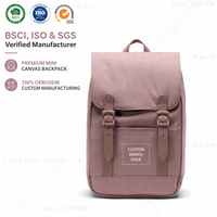 Tas Ransel Mini Flap Kanvas Tahan Lama dengan Gesper Magnetik dan Tali Bahu yang Dapat Disesuaikan untuk Remaja, Aktivitas Luar Ruangan, dan Kebutuhan Khusus