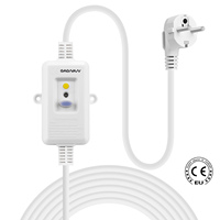 Prise PRCD NANDAO 16A 250V avec câble certifié CE de 1,5 m, adaptateur de disjoncteur différentiel européen pour climatiseurs