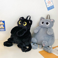 Mochilas Nuevas y Populares para Salir, Lindas Mochilas de Felpa con Dibujos Animados de Gatos para Estudiantes