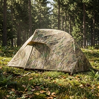 Tente de camping professionnelle camouflage 1-2 personnes, imperméable, style extérieur, abri solaire, équipement de chasse portable