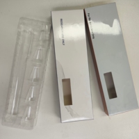 Boîte d'emballage personnalisable de haute qualité pour stylos préremplis multi-doses avec étiquette adhésive et plateau en plastique