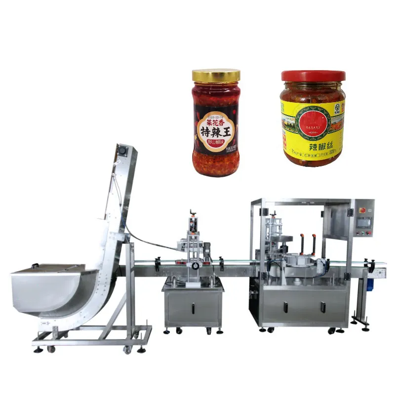 Kariss Automatic Sauce Pickles Weighing Glass Bottling Packing Line Bottle Filling Machine Liquid