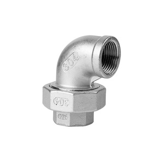 ข้อต่อข้อศอกสแตนเลส 3/4-150 90 องศา เกลียวในและเกลียวนอก สำหรับข้อต่อท่อ - Product Image 2