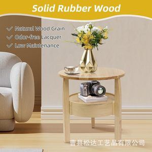 New solid wood <b>side</b> <b>table</b>, sofa coffee <b>table</b>, living room <b>small</b> <b>round</b> <b>table</b>, creative <b>side</b> <b>table</b>, simple and modern bedside - Product Image 5