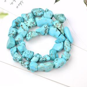 Blauw <span class=keywords><strong>Turquoise</strong></span> 10-15Mm Medium Size Gestabiliseerd <span class=keywords><strong>Turquoise</strong></span> Freeform Nugget Kralen Voor Diy Sieraden Armband Maken - Product Image 6