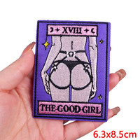 Fer sur patchs pour vêtements Tarot broderie Patch Applique bricolage pour veste gros repassage autocollants