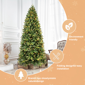BFS-L albero di natale moderno 4ft albero misto di alta qualità artificiale PE/PVC con filo di memoria e filo di ferro per casa e decorazioni per le vacanze - Product Image 2