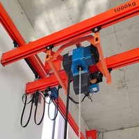 Pont roulant KBK pour ligne de production, système de levage sur rail flexible ou rigide pour la manutention de matériaux en poste de travail d'usine