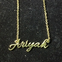 Jqueen — collier avec lettres personnalisées 14k 18k 24k, pendentif en acier inoxydable personnalisé, plaque en or, vente en gros