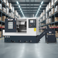 Tour CNC à banc incliné, système de commande CNC, capacité moyenne, 12 postes d'outillage, mini-tour à 2 axes simple