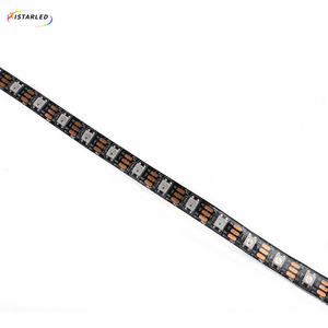 I-STAR LED <span class=keywords><strong>Arduino</strong></span> uyumlu 10mm genişlik 5V beyaz siyah Pcb 5050 RGB IC SK6812 WS2812 60 Led / m WS2812B Adressable LED şerit - Product Image 3