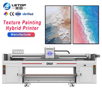 Imprimante hybride numérique UV à plat LETOP Factory 1,9 m pour acrylique, machine automatique pour panneaux PVC, nouvelle imprimante UV jet d'encre pour bois