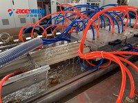 Profil composé en bois de plancher de PVC produisant la machine d'extrudeuse