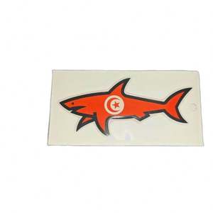 Pegatina 3D de PVC con Diseño de Tiburón, Impermeable, con Acabado Dorado, Personalizable, Luminosa, Regalos Promocionales - Product Image 1