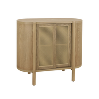 Vitrine étroite en bois moderne de haute qualité avec étagères et motifs décoratifs pour salon
