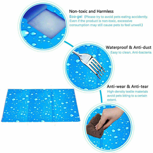 Alfombra refrescante para perros con diseño de cuentas, colchoneta de verano, manta para sofá, cama transpirable para perros, alfombra lavable y de secado rápido para mascotas, productos para perros para el coche. - Product Image 6