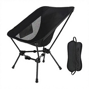 Silla de Camping Ligera y Resistente de Metal con Marco en X, Plegable, Portátil, Soporta 330 Libras, para Camping, Senderismo, Playa, Picnic - Product Image 3