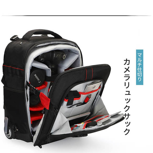 2024 Travel Professional Camera Trolley Carrying Bags 20 Inch with 4 Wheels Rolling Tool Box Camera Bag for Photography