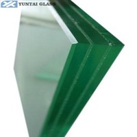 Verre feuilleté trempé, épaisseur 6,38-21,52, coût au pied carré pour les escaliers de bâtiment, salle à manger, certification CE, 5 ans et plus