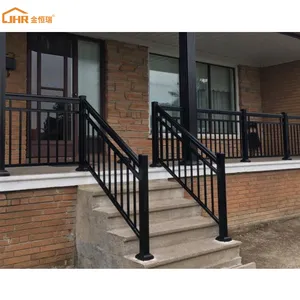 Customized Design Wrought Iron Balustrade Stairs Railings Balcony Railing Stainless Steel Railing Aluminum Glass Railing