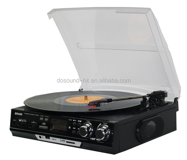 Hot Sale Retro Technics Phonograph Lp Vinyl Turntable Player CD Player Record Style Speaker with Customizable Colors