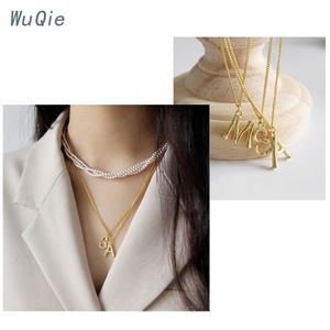 Wuqie <span class=keywords><strong>สร้อย</strong></span>คอ<span class=keywords><strong>ตัว</strong></span><span class=keywords><strong>อักษร</strong></span>ชุบทอง,เครื่องประดับเงินเรียบง่าย<span class=keywords><strong>สร้อย</strong></span>คอจี้ตัว<span class=keywords><strong>อักษร</strong></span> - Product Image 5