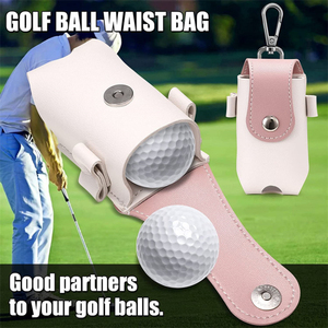 Mini Bolsa para Pelotas de Golf de Cuero PU con Soporte para Tees, Bolsa para Pelotas de Golf para Cinturón, Regalo para Esposo, Accesorios Deportivos - Product Image 6