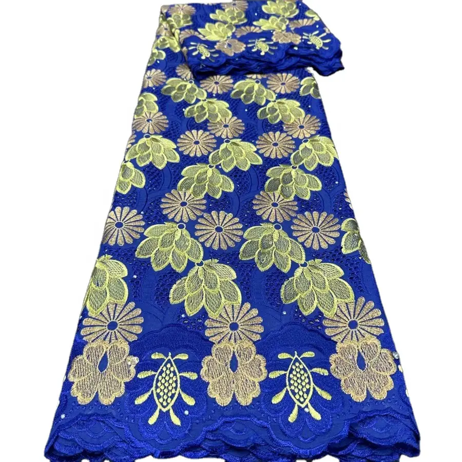 2021 النيجيري نسيج القطن الدانتيل جودة عالية الأرجواني اللون السويسري قماش دانتيل فوال في سويسرا لفستان