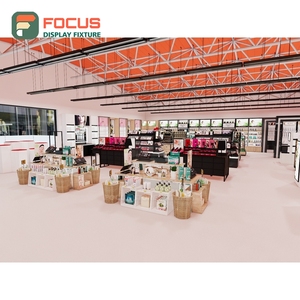 Luxury Human Hair Display Cabinet Glass Door Lockable Drawer Multi Tier Shelf Display Cabinet Fixture - Product Image 5