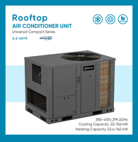 Unité de climatisation centrale monobloc Zero Factory Inverter AC HVAC 60000 Btu pour toiture, avec compresseur scroll et rotatif R410A