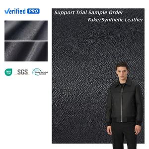 Klaar voor verzending Rayon stof achterkant PU leer voorraad geprägd leer - Product Image 1