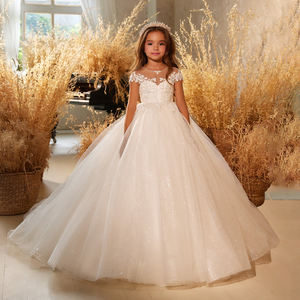 Flower <strong>Dresses</strong> for Girls High Quality Children Clothing Girls Mesh Princess <strong>Dress</strong> Ball Gown for <strong>Kids</strong> Short Sleeve Frock - Product Image 5