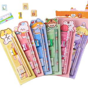 Set de Crayons de Dessin Animé 5 Pièces, Fournitures de Papeterie pour Étudiants, Matériel de Croquis pour Enfants, Lot de Prix pour Maternelle et École - Product Image 1