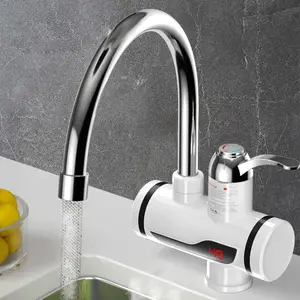 Instant Tankless Electric Water Heater Faucet LED Display Temperatura Ajustável Cozinha Instant Heating Tap Water Heater