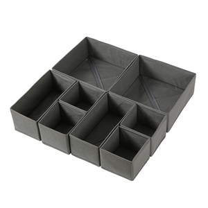 Drawer Organizer Set Foldable Closet Organizers for Clothing Cloth Drawer Dividers Storage Box for Underwear